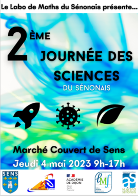 affiche deuxième journée des sciences jeudi 4 mai de 9h à 17h